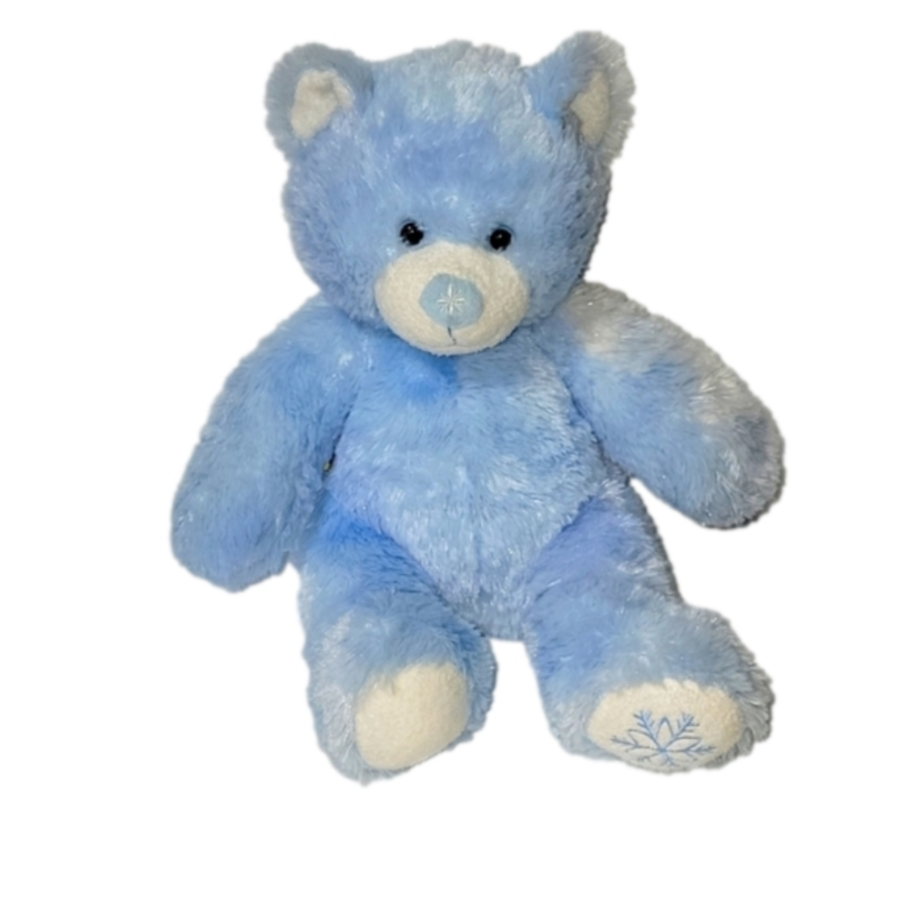 Build-a-bear Workshops Blue Sparkle Bear stuffed animal plush bear, collectible